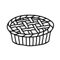 Kuchen Symbol. Hand gezeichnet Vektor Illustration.