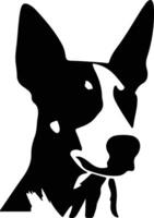 Basenji Silhouette Porträt vektor