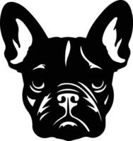Französisch Bulldogge Silhouette Porträt vektor