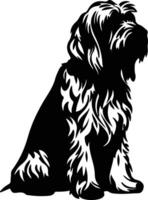 Otterhund schwarz Silhouette vektor