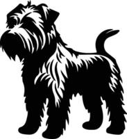 Tal von imaal Terrier Silhouette Porträt vektor