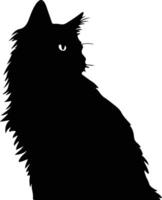 trashank katt svart silhuett vektor