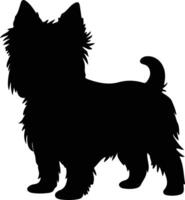 australisch Terrier schwarz Silhouette vektor
