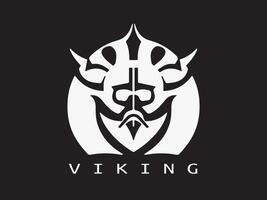 viking logotyp design ikon symbol vektor illustration