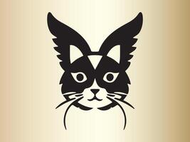 ängel katt logotyp design mall. katt logotyp design vektor illustration.