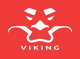 viking logotyp design vektor mall. mänsklig viking logotyp design ikon symbol vektor illustration.