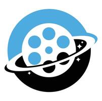 planet filma vektor logotyp design.