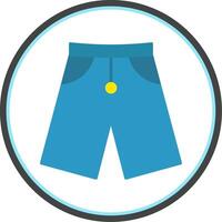 kurze Hose eben Kreis Symbol vektor