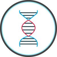 DNA eben Kreis Symbol vektor