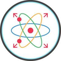 Atom eben Kreis Symbol vektor