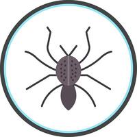 Spinne eben Kreis Symbol vektor