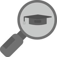 Suche Universität Kurs Vektor Symbol