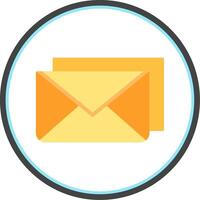 Email eben Kreis Symbol vektor