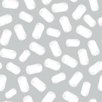 vit texturerad rektangulär is flingor eller marshmallows på en ljus grå bakgrund form en vinter- sömlös mönster för textil, Semester omslag papper. vektor. vektor