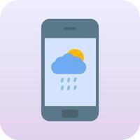 Wetter-App-Vektorsymbol vektor