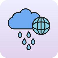Welt regnerisch Tag Vektor Symbol