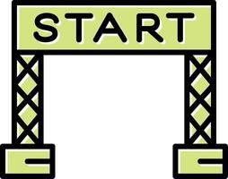 Start Linie Vektor Symbol