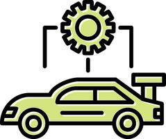 Auto Aufbau Vektor Symbol