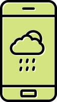 Wetter-App-Vektorsymbol vektor