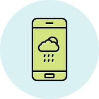 Wetter-App-Vektorsymbol vektor