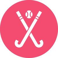 Eishockey Glyphe Kreis Symbol vektor