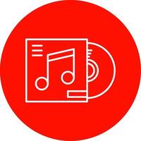 CD omslag linjär cirkel Flerfärgad design ikon vektor