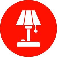 Fußboden Lampe Glyphe Kreis Symbol vektor