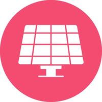 Glyph-Kreis-Symbol für Solarpanel vektor