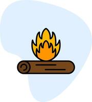 Lagerfeuer-Vektor-Symbol vektor