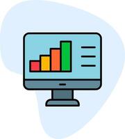 Vektorsymbol für die Datenanalyse vektor