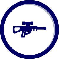 Scharfschütze Gewehr Vektor Symbol