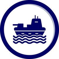 Militär- Schiff Vektor Symbol