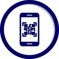 Smartphone qr Code Vektor Symbol