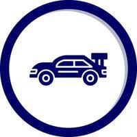 Rennen Auto Vektor Symbol