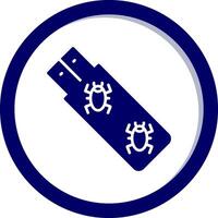 Virus USB Stick Vektor Symbol