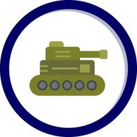 Militärpanzer-Vektorsymbol vektor