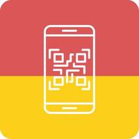 Smartphone qr Code Vektor Symbol