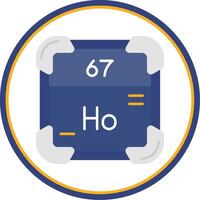 Holmium eben Kreis uni Symbol vektor