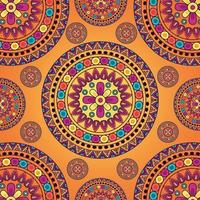 Mandala Hintergrund dekorativ floral farbig vektor