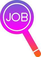 Job Suche Glyphe Gradient Symbol vektor