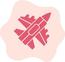 Jet Kämpfer Vektor Symbol