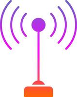 Antenne Glyphe Gradient Symbol vektor