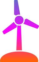 Turbine Glyphe Gradient Symbol vektor