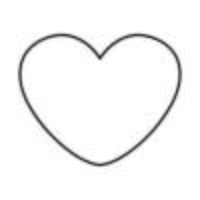 hjärta kärlek symbol isolerad ikon vektor