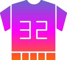 Fußball Jersey Glyphe Gradient Symbol vektor