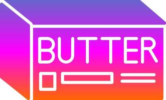 Butter Glyphe Gradient Symbol vektor