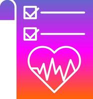 Gesundheit Graph Glyphe Gradient Symbol vektor