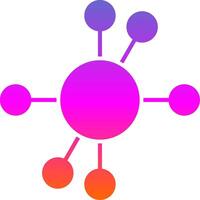 Symbol für den Diagramm-Glyphenverlauf vektor