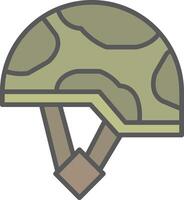 Militär- Helm Vektor Symbol