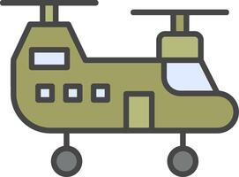 Vektorsymbol für Militärhubschrauber vektor